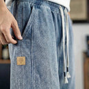 [Leve 4, Pague Só 2!] Bermuda Jeans Knox Masculina em Sarja de Algodão e Poliéster com Cós Elástico + BRINDES