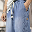 [Leve 4, Pague Só 2!] Bermuda Jeans Knox Masculina em Sarja de Algodão e Poliéster com Cós Elástico + BRINDES