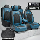 Capa Completa Dominus Automotiva Térmica em Couro Legítimo, Seda Gelada e Malha Extra Forte com Espuma de Memória + Tapete e Capa de Volante GRÁTIS